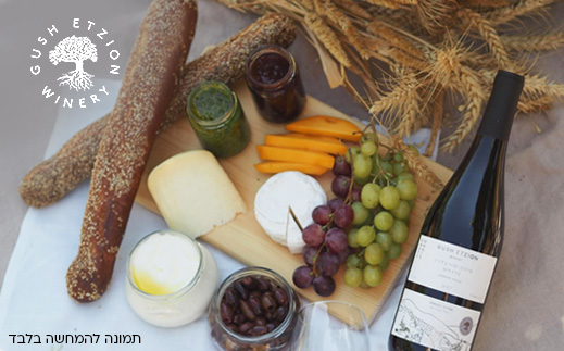יקב גוש עציון- סיור וטעימות זוגי+ פלטת גבינות