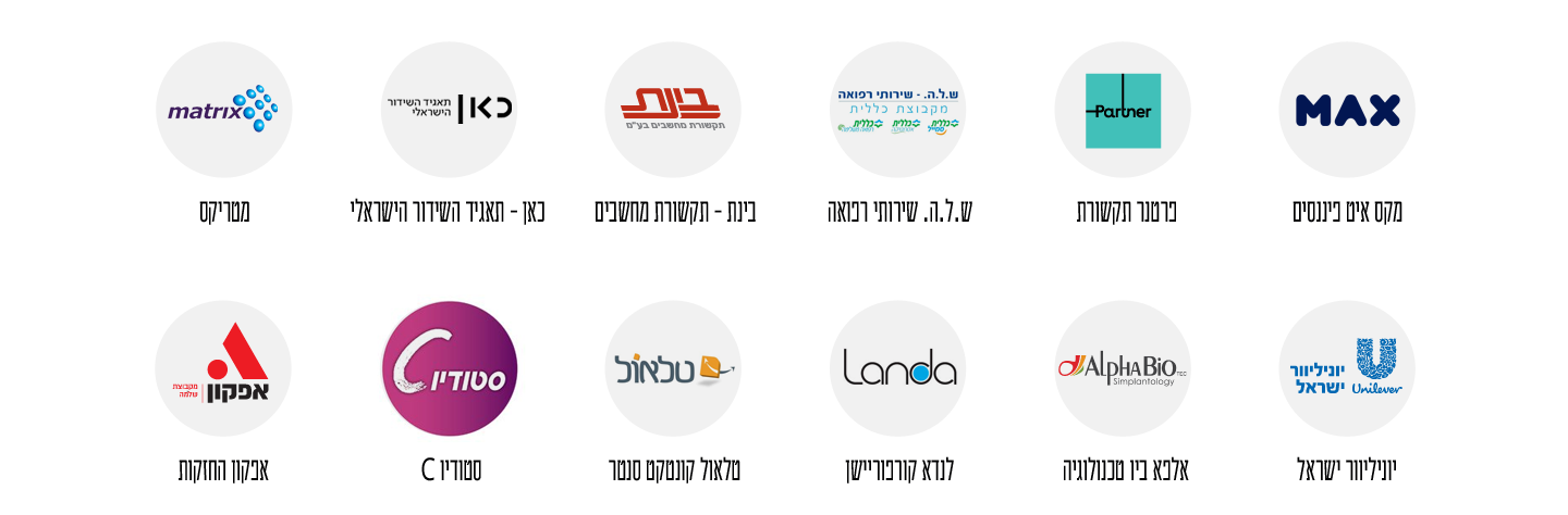 לקוחותינו המרוצים