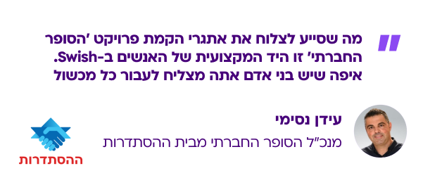 עידן נסימי מנכ"ל הסופר החברתי מבית ההסתדרות